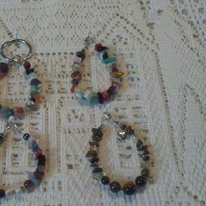 Home made 6 inch anointed stone bracelet or ankle